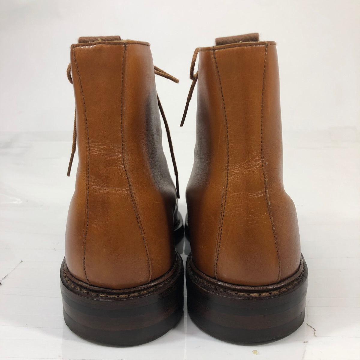【Crockett & Jones】クロケットジョーンズ トレーディングポスト別注 コニストン キャップトゥブーツ ライトブラウン サイズUK6.5E メンズ