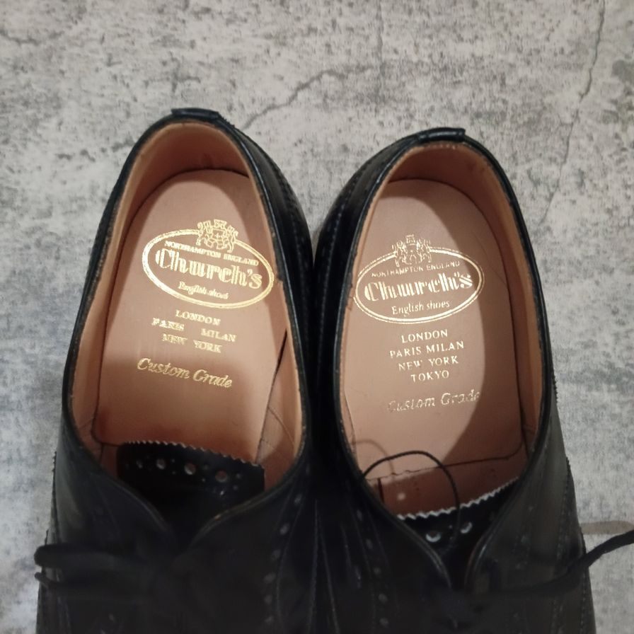 【Church's】チャーチ レザーシューズ チェットウィンド サイズ70F メンズ ブラック CHETWYND