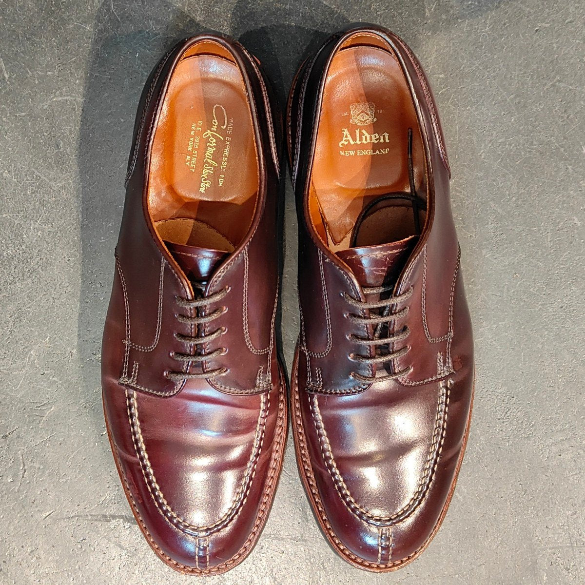 【ALDEN】オールデン Conformal Shoe Store別注 D6607C NST Uチップ コードバン ダークバーガンディ サイズ  US8.5D バリーラスト