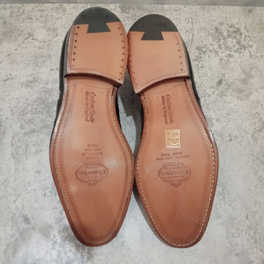 【Church's】チャーチ レザーシューズ チェットウィンド サイズ70F メンズ ブラック CHETWYND