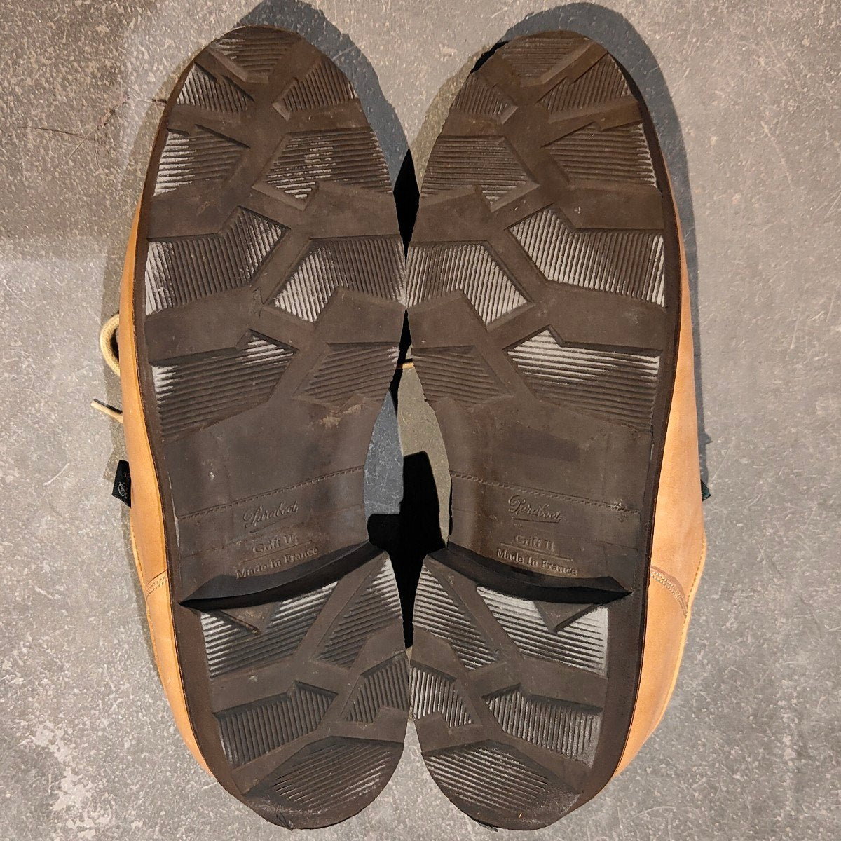 希少 美品【Paraboot】パラブーツ ミカエル カスタムグレード チロリアン カーフ キャンバス生地コンビ ベージュ サイズ41 参考定価￥96,800-