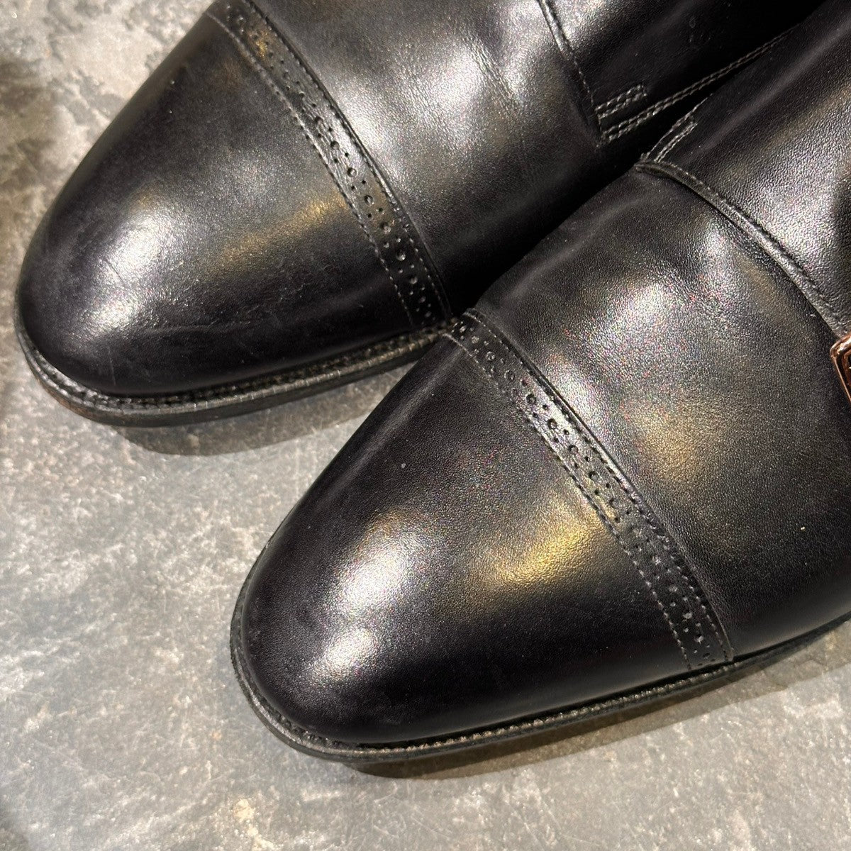 希少【JOHN LOBB】ジョンロブ フィリップ2 ダブルモンク ダブルバックル カーフ ブラック サイズUK7.5 7000ラスト