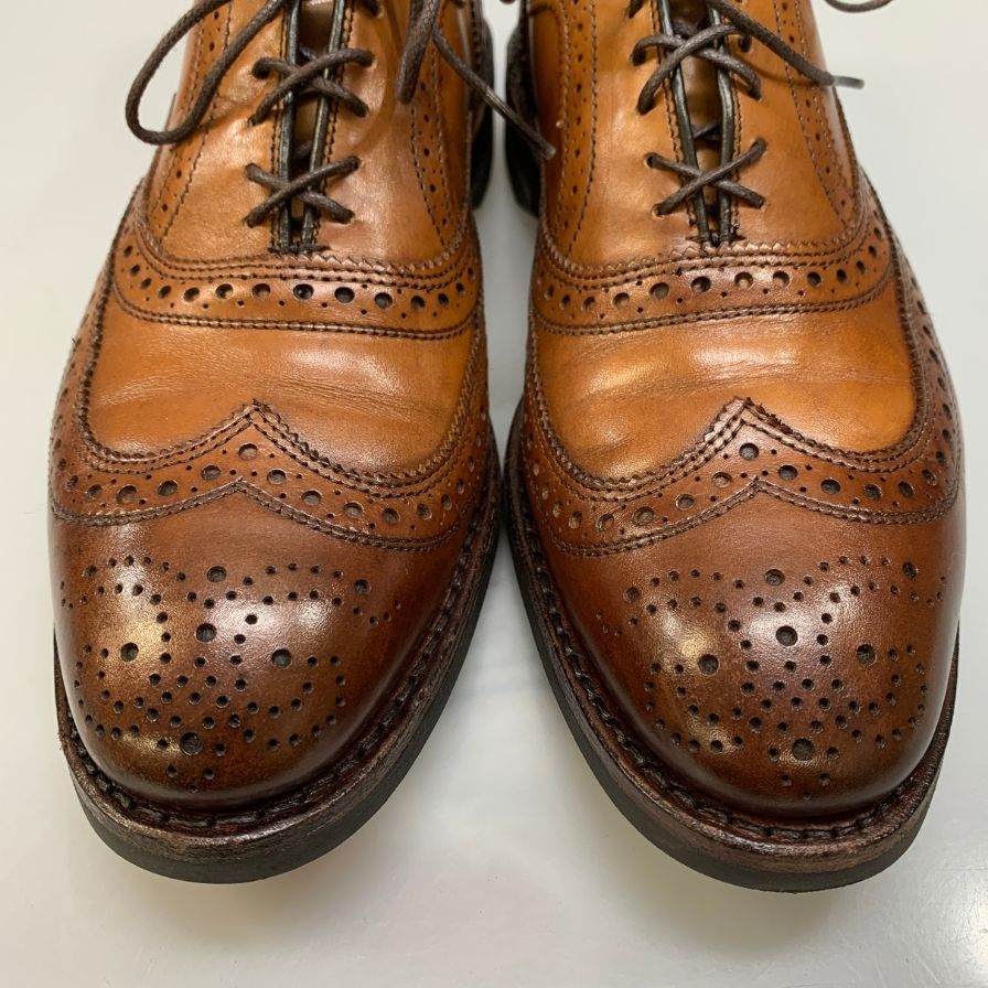 【Allen Edmonds】アレンエドモンズ レザーシューズ マカリスター ウイングチップ カーフ ブラウン サイズUS7.5 メンズ McAllister