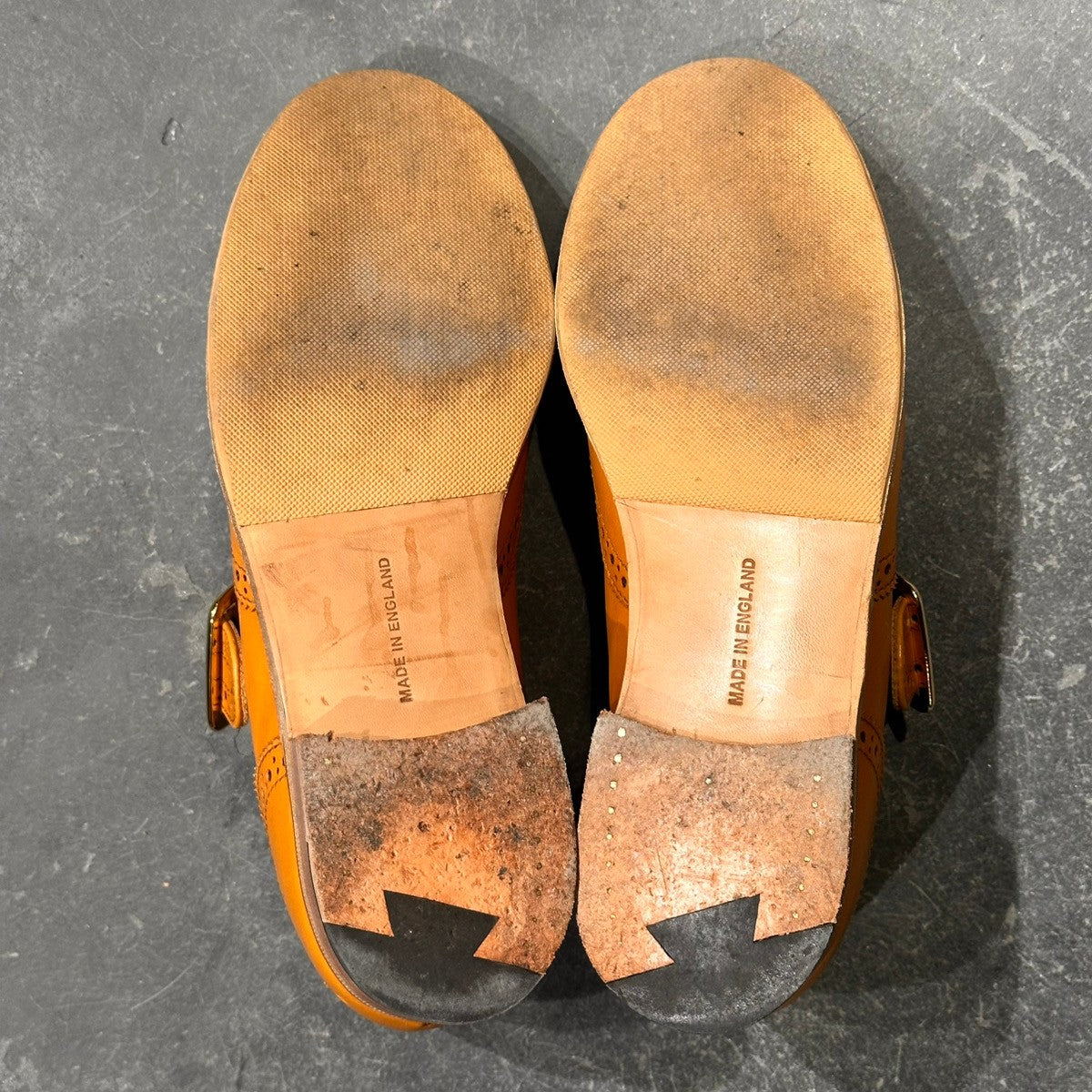 美品【Tricker’s】トリッカーズ ストラップシューズ  メリージェーン L6C11 カーフ エイコンアンティーク サイズUK6