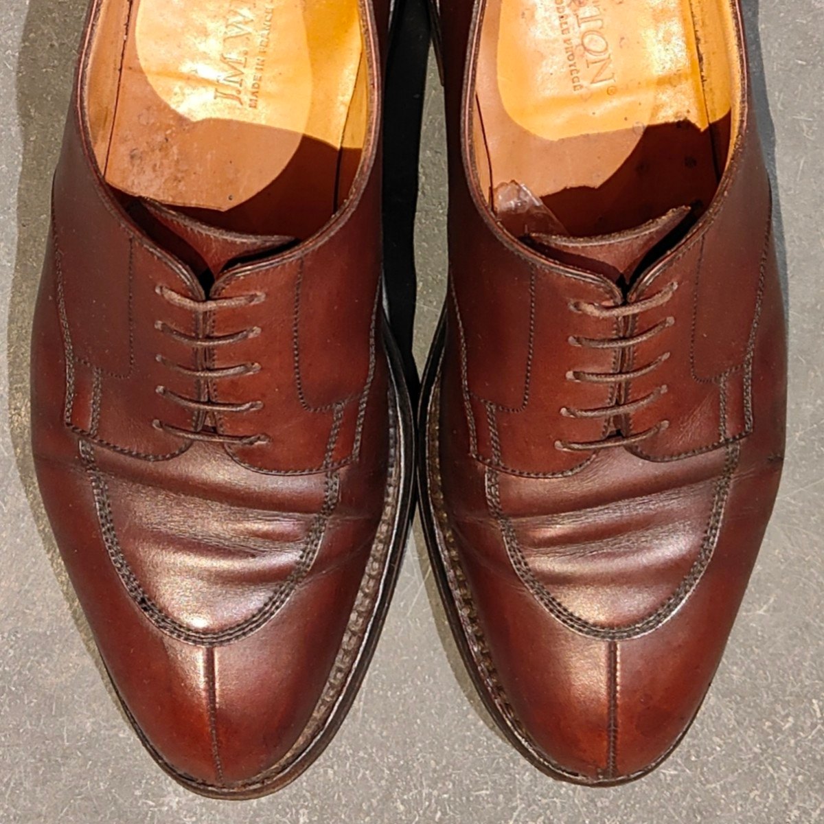 クラックあり【J.M.WESTON】ジェイエムウエストン 旧旧ロゴ 598 ハーフ