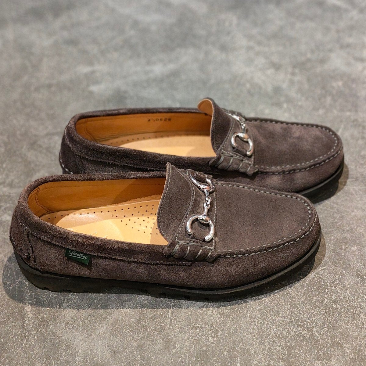 美品【PARABOOT】パラブーツ コロー ビットローファー スエード