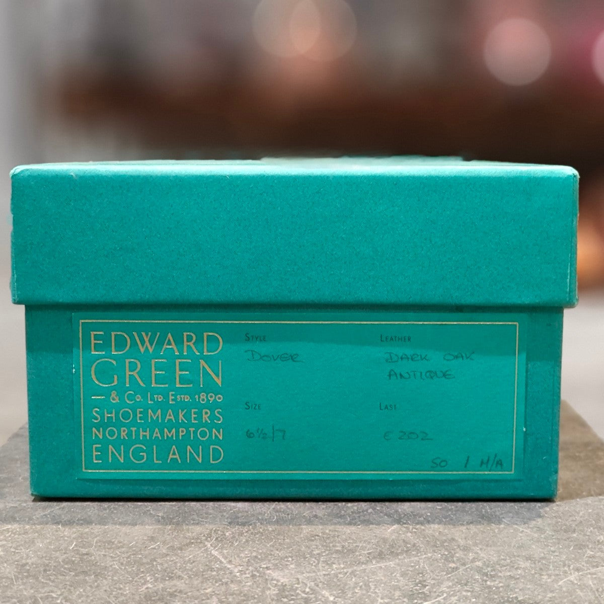 美品 【EDWARD GREEN】エドワードグリーン ドーバー Uチップ カーフ ダークオークアンティーク サイズUK6.5E 202ラスト 参考定価￥324,500-