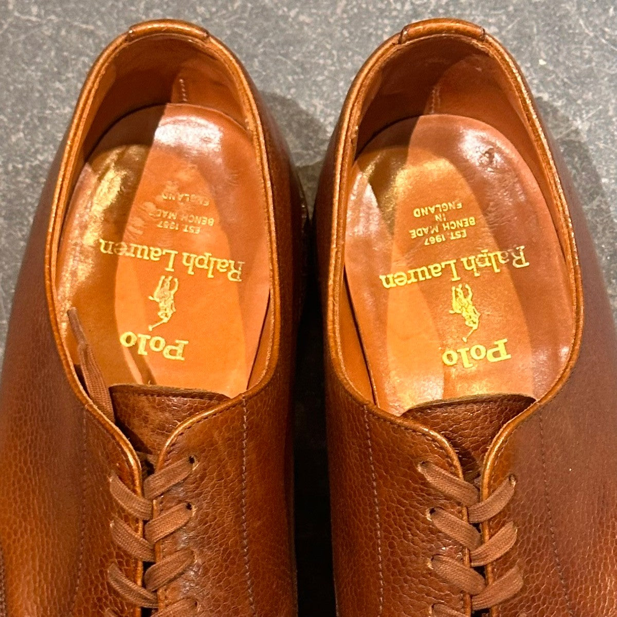 POLO RALPHLAUREN】ポロラルフローレン Uチップ グレインレザー