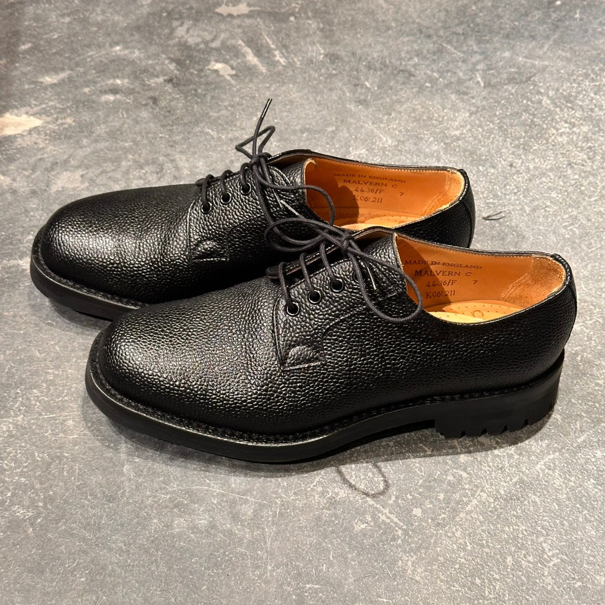 【極美品】JOSEPH CHEANEY lombard uk7.5現定価約10万 極美品【JOSEPH CHEANEY】ジョセフチーニー 4436 マルバーンC グレイン