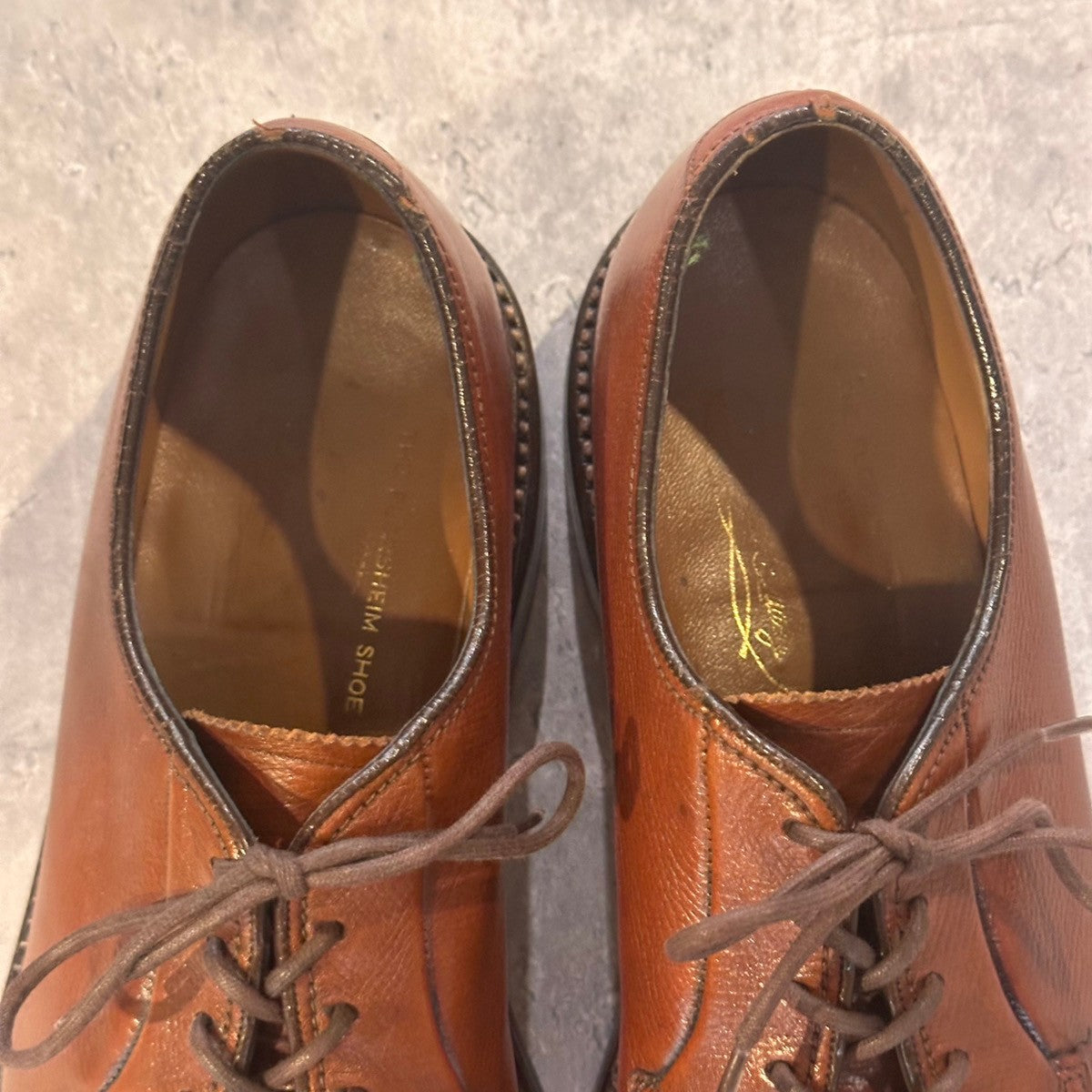 【FLORSHEIM】フローシャイム 656648 プレーントゥ グレインレザー ブラウン サイズUS10.5B