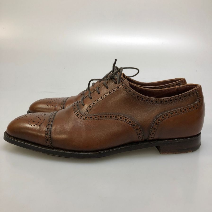 【CROCKETT&JONES】クロケット&ジョーンズ ウェルベック2 セミブローグ カーフ ブラウン サイズ6