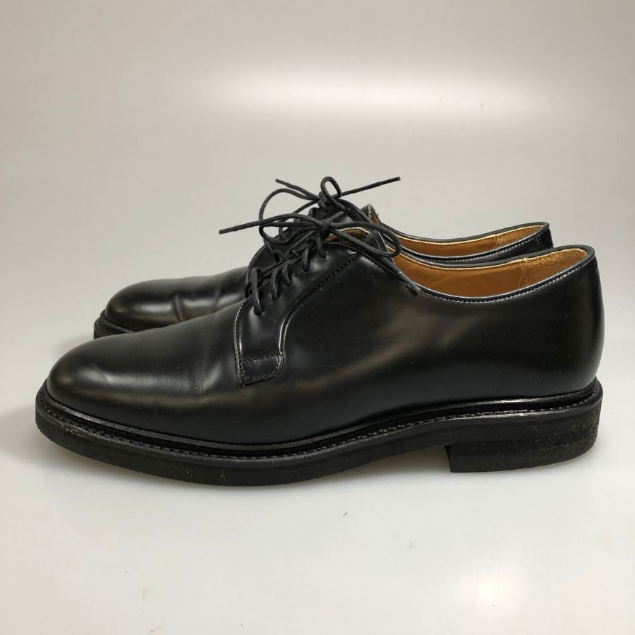 【Berwick】バーウィック 4406 レザーシューズ プレーントゥ レザー ブラック メンズ サイズUK7