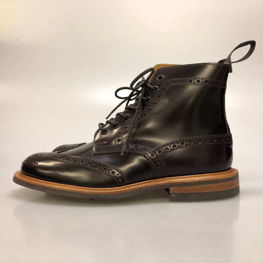 【オンライン限定】【Tricker’ｓ】トリッカーズ ストウ ウィングチップ メンズ サイズ 7ハーフ パープル