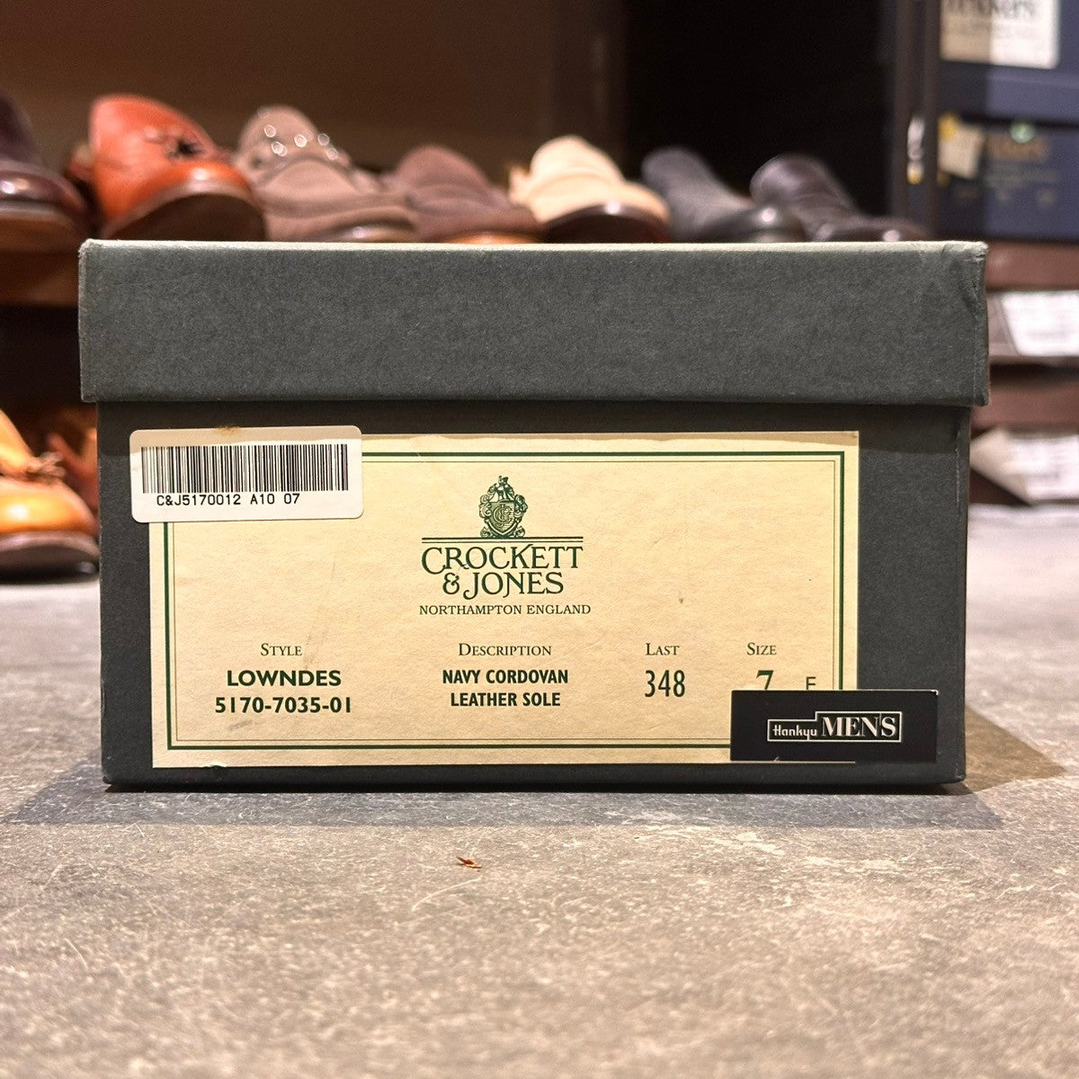 【CROCKETT&JONES】クロケット&ジョーンズ LOWNDES ダブルモンク コードバン ネイビー サイズUK7E 348ラスト