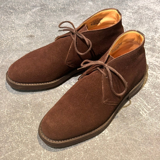 極美品【ITOHT624ZQCJ】Church's ライダー3 4都市 チャッカブーツ スエード ブラウン サイズUK75F 81ラスト