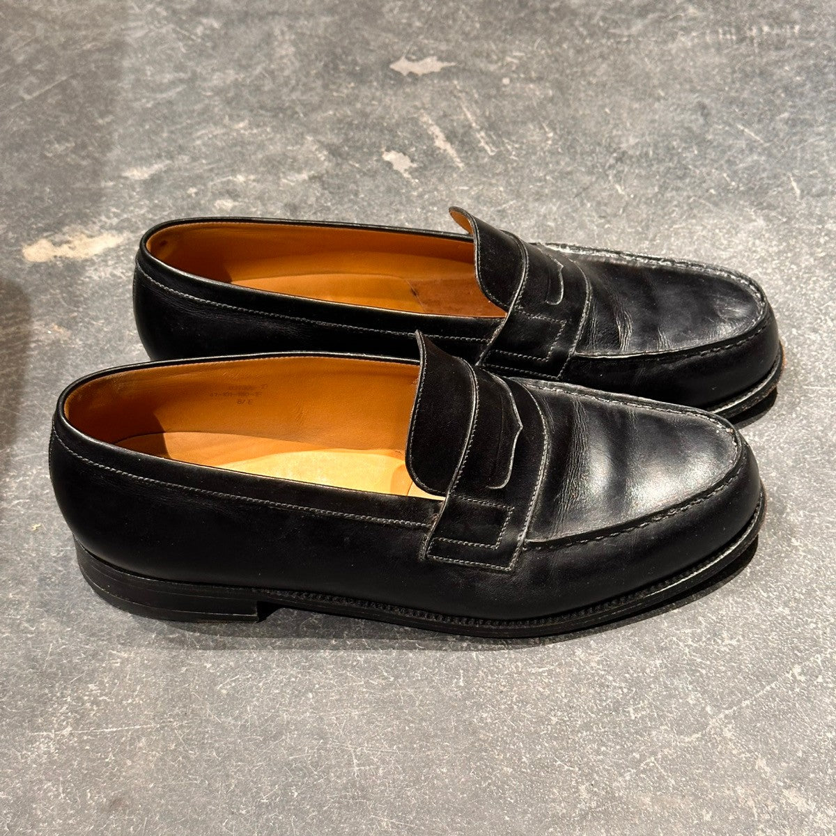 【J.M.WESTON】ジェイエムウエストン 180 シグニチャーローファー ボックスカーフ ブラック サイズUK8.5E 41ラスト