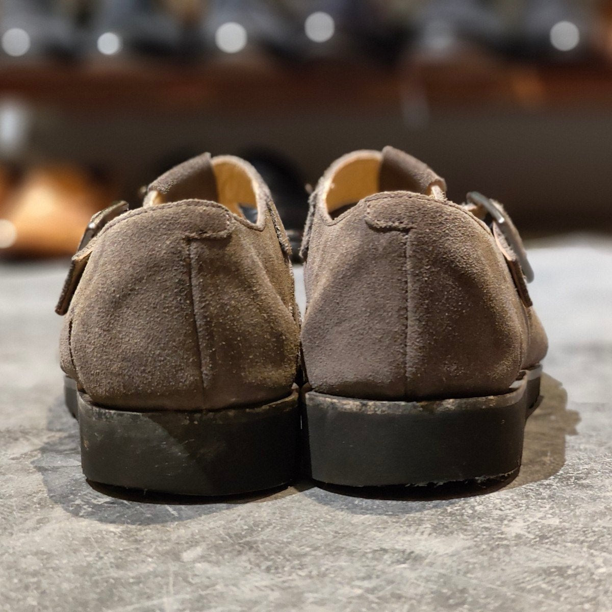 使用数回【Paraboot】パラブーツ パシフィック グルカサンダル スエード グレー サイズ41