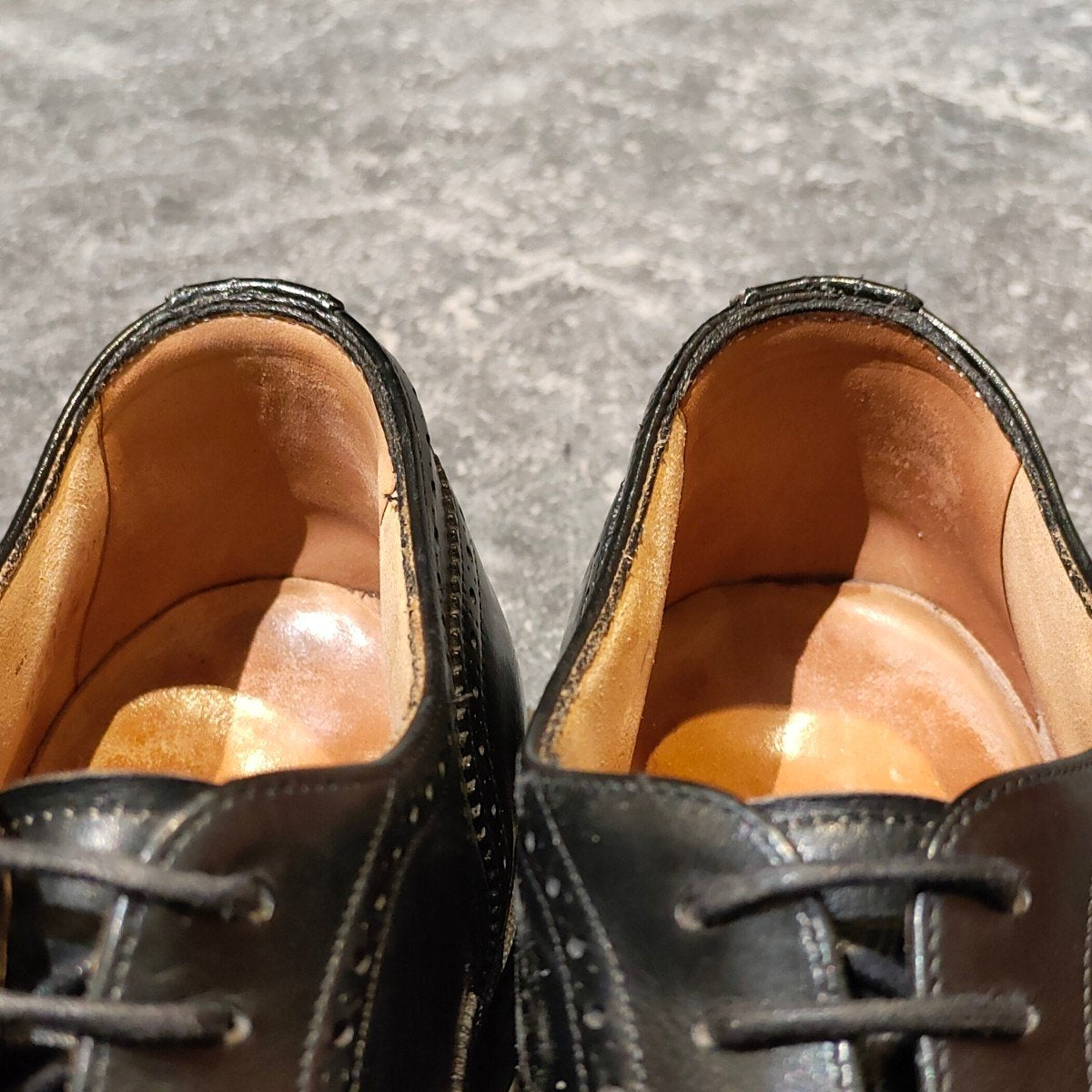 【Church's】チャーチ エンモア セミブローグ 4都市  4都市想定 カーフ ブラック サイズ UK75想定 138ラスト