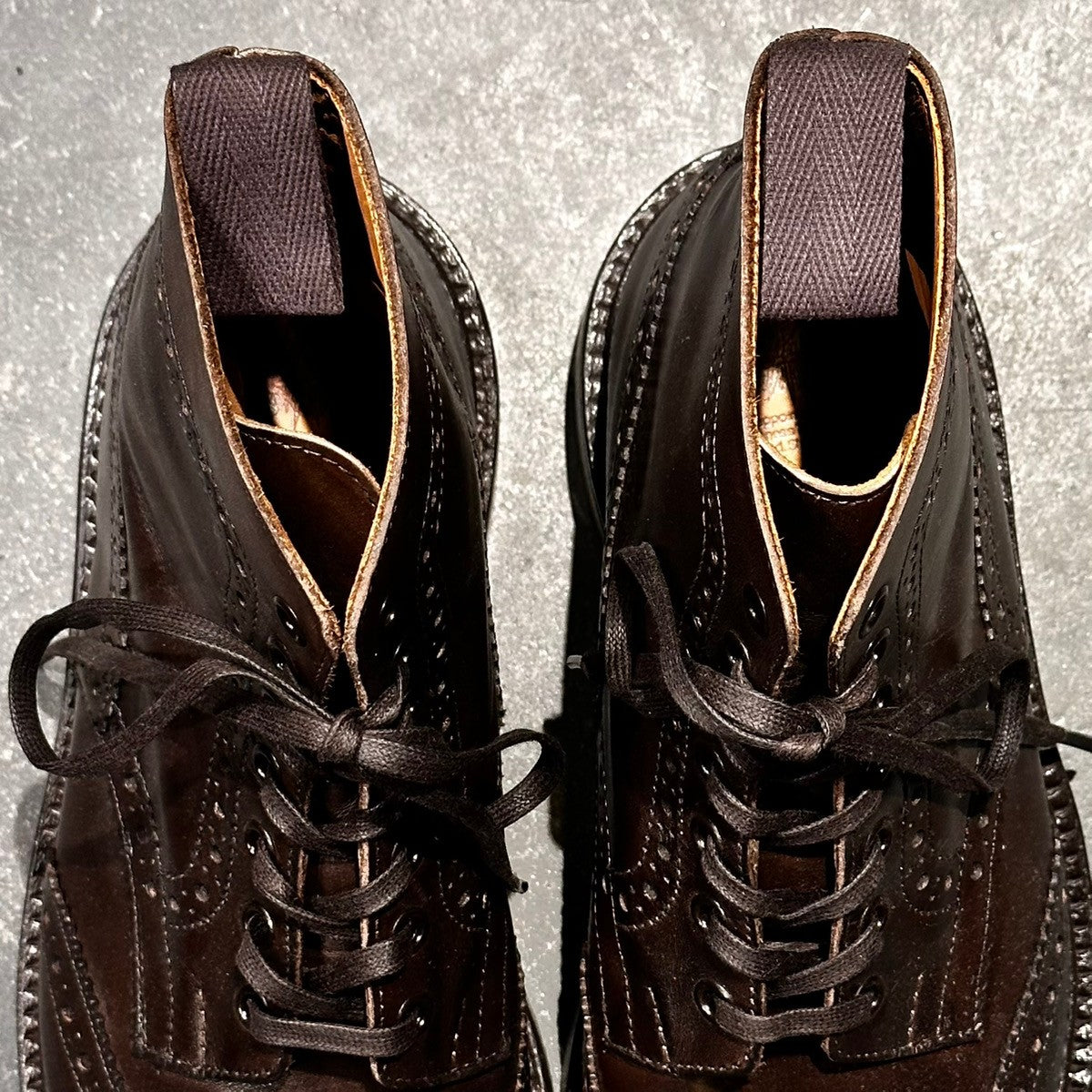 試着程度【Tricker’s】トリッカーズ カントリーブーツ S63415 ストウ エスプレッソ カーフ サイズUK7