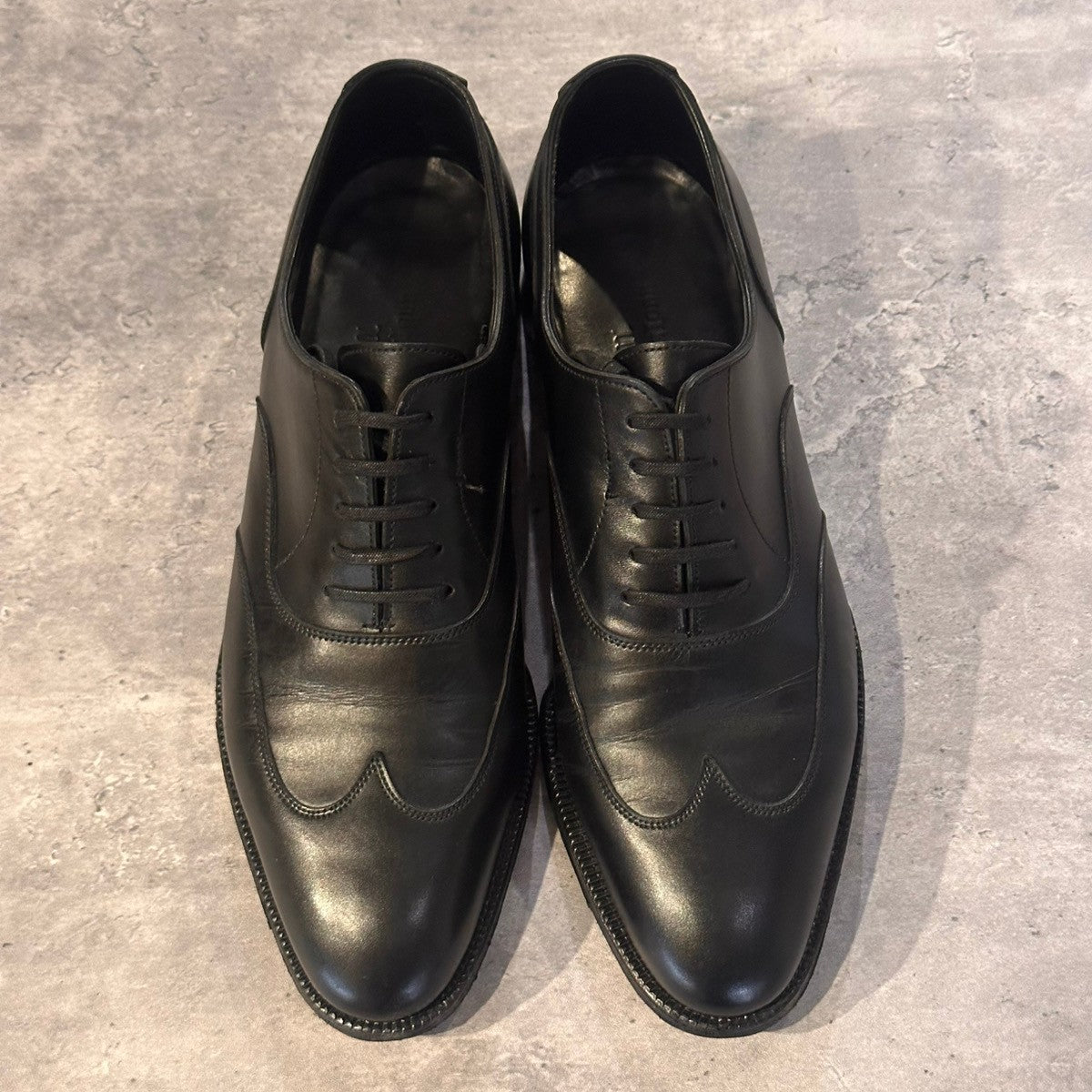 【JOHN LOBB】ジョンロブ ワーウィック ブラインドブローグ Sスタンプ(リジェクト品) カーフ ブラック サイズUK6D 7000ラスト