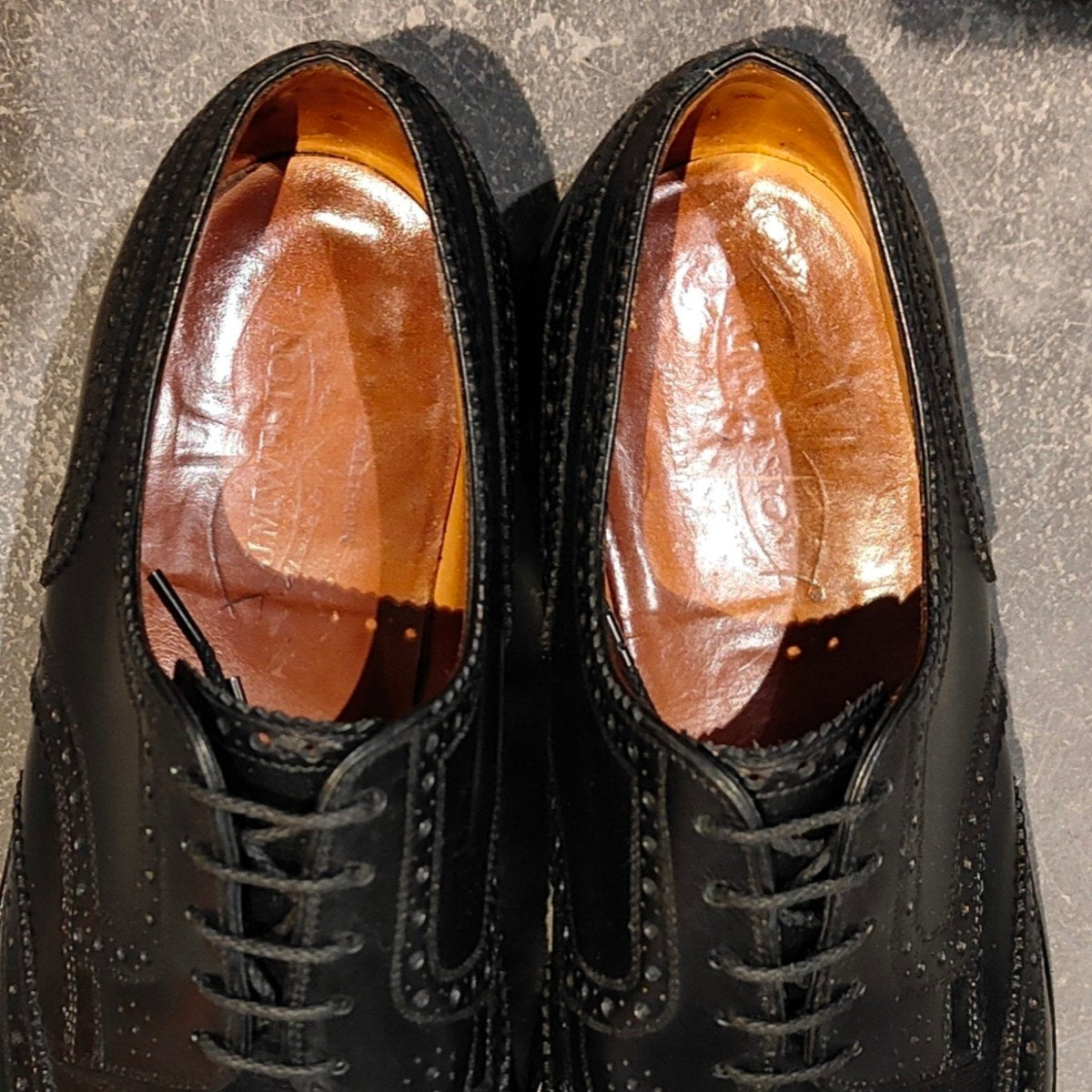 希少 美品【J.M.WESTON】ジェイエムウエストン 589 ウイングチップ ブラック サイズUK8C 32ラスト