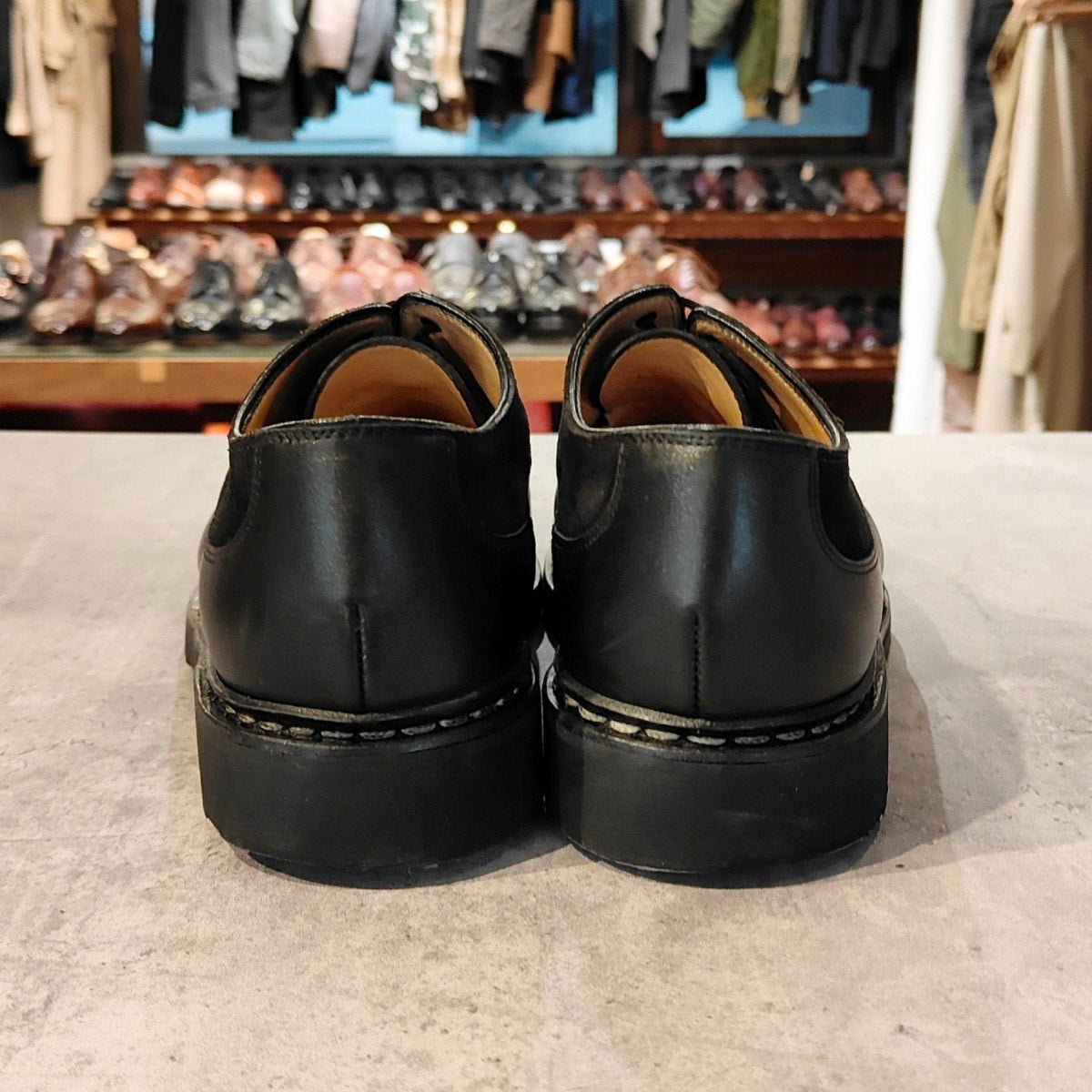 【Paraboot】パラブーツ アヴィニョン コンビ カーフ×スエード ブラック サイズUK7