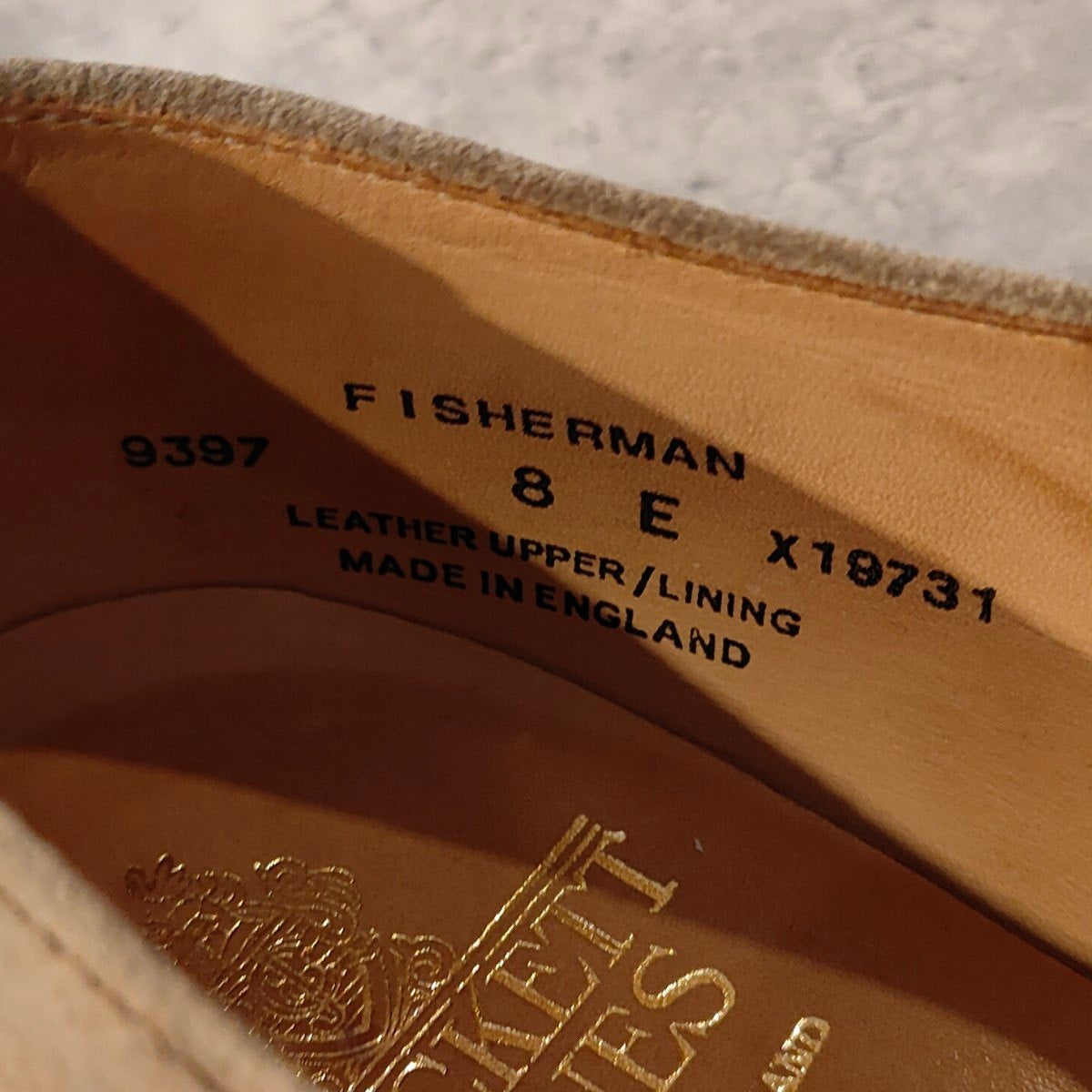 【CROCKETT&JONES】クロケット＆ジョーンズ フィッシャーマン SUBS グルカサンダル スエード ベージュ サイズUK8E 314ラスト