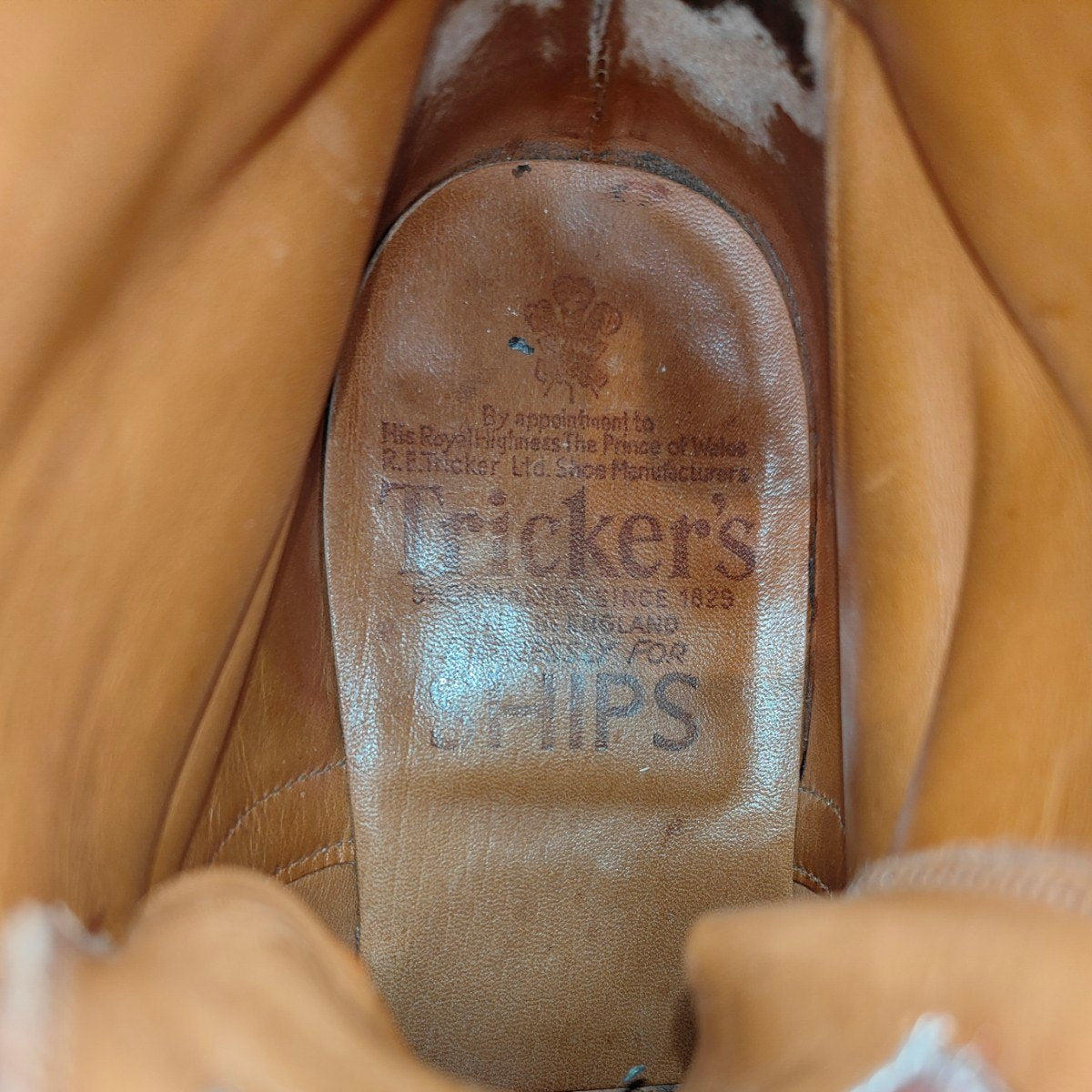 【Tricker’ｓ】トリッカーズ SHIPS別注 2508 ウィングチップ カントリーブーツ カーフ ブラウン サイズUK8