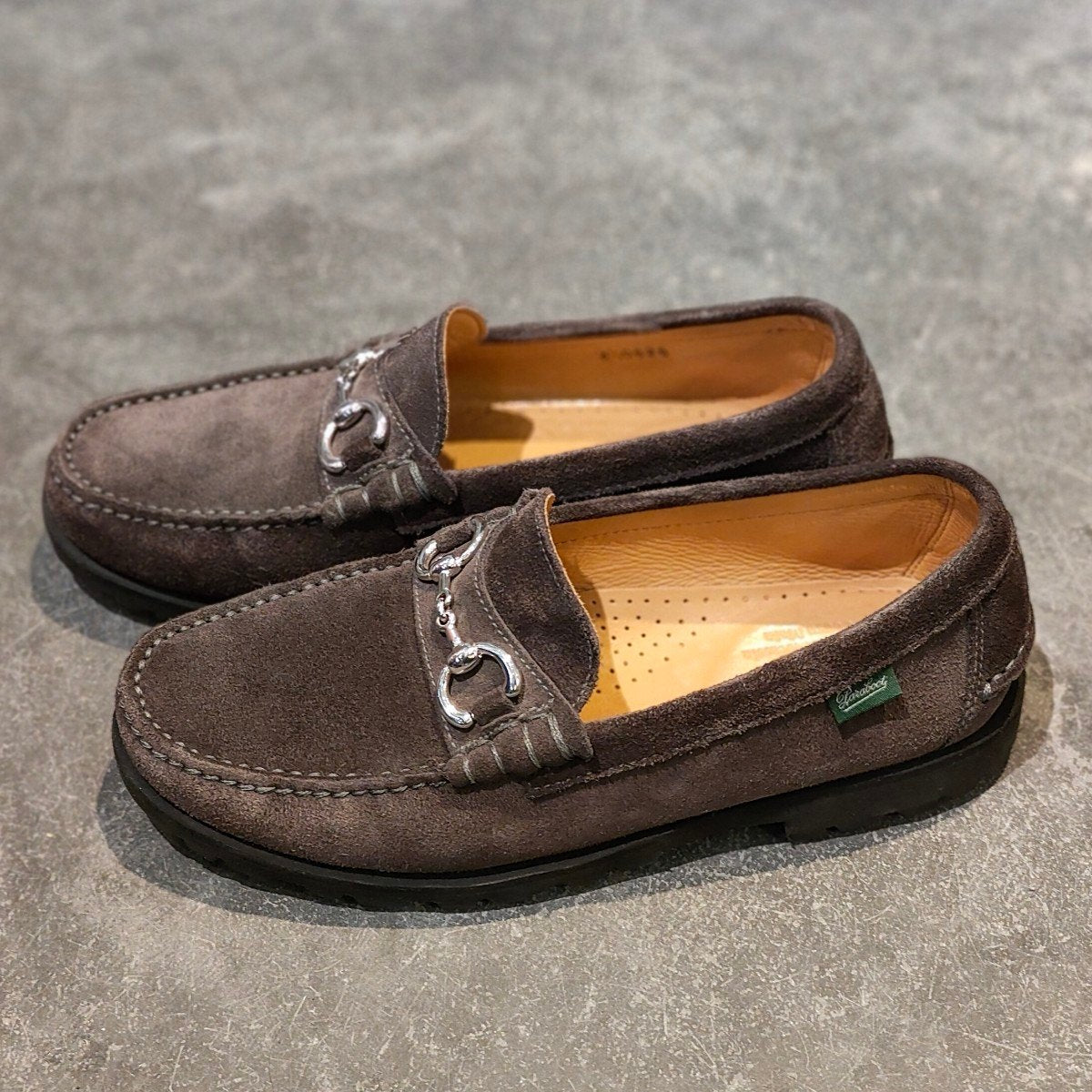 美品【PARABOOT】パラブーツ コロー ビットローファー スエード