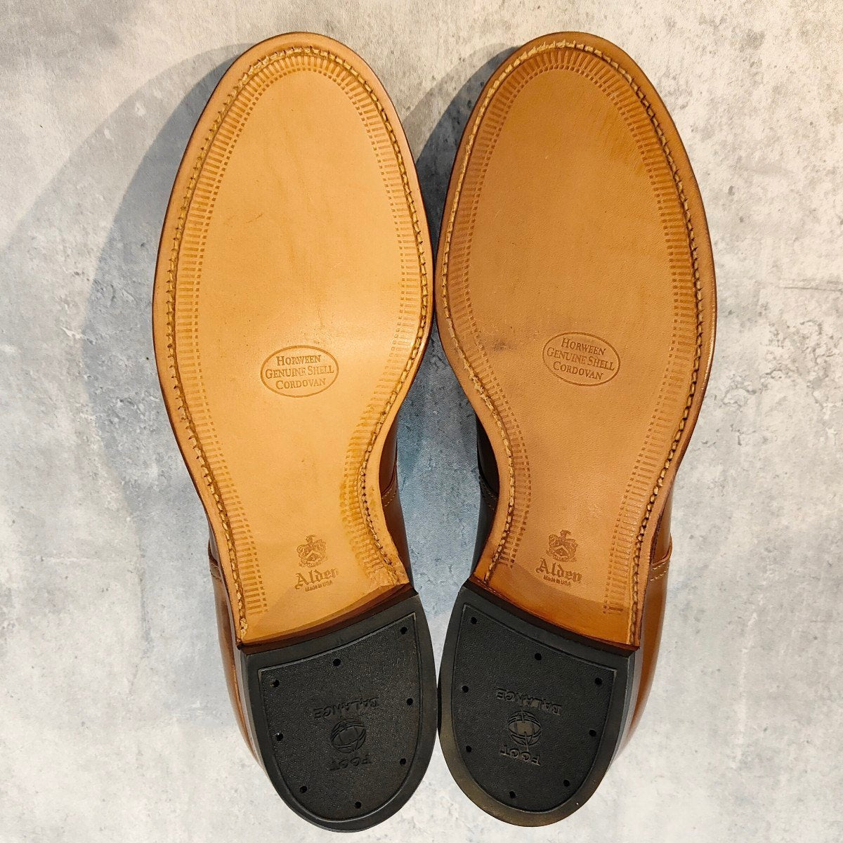 希少 未使用【ALDEN】オールデン モールデッドシュー別注 D9625 Vチップ コードバン ウイスキー サイズUS11D モディファイドラスト