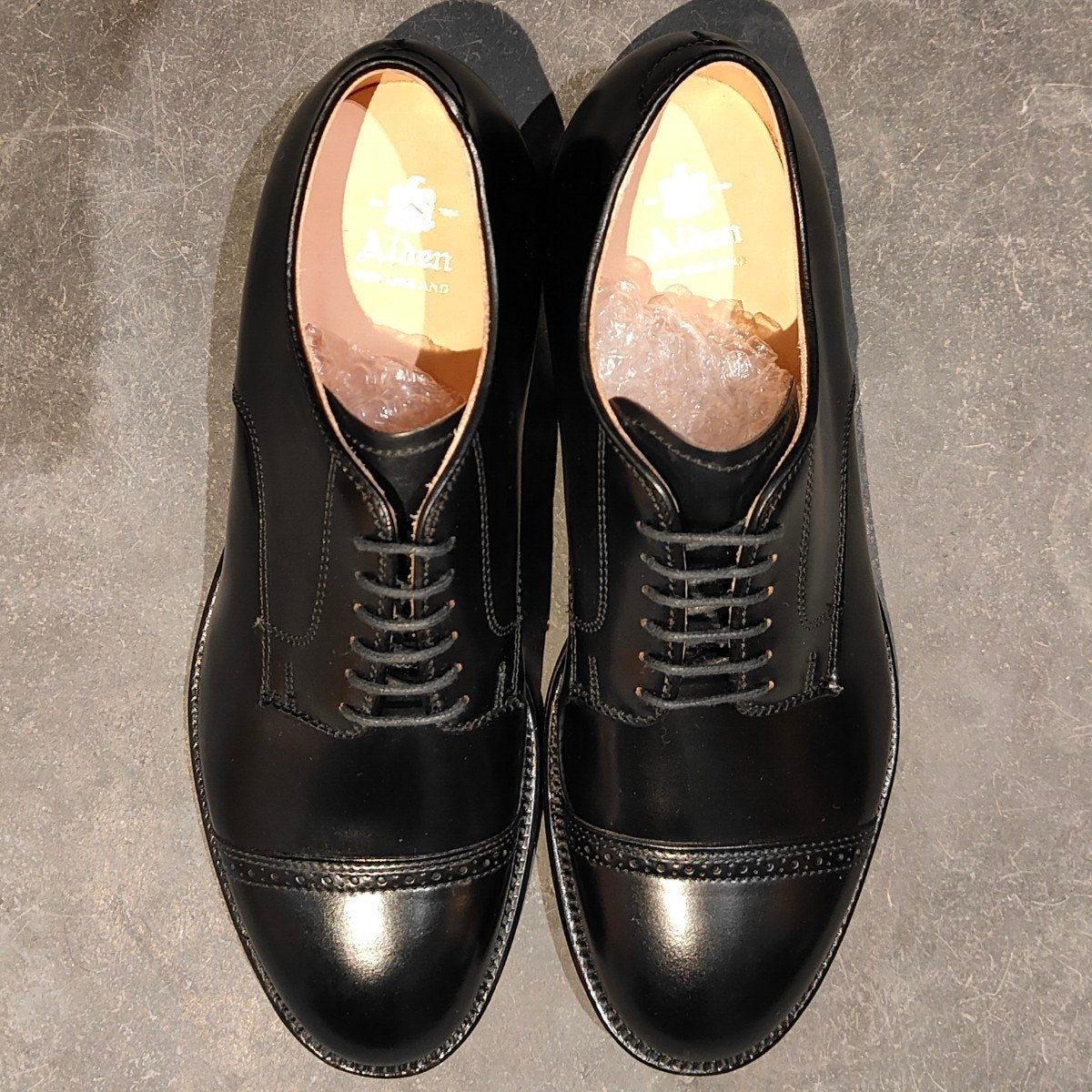 新品未使用【ALDEN】オールデン 56251 パンチドキャップトゥ コードバン ブラック US7.5D モディファイドラスト 参考定価￥220,000-