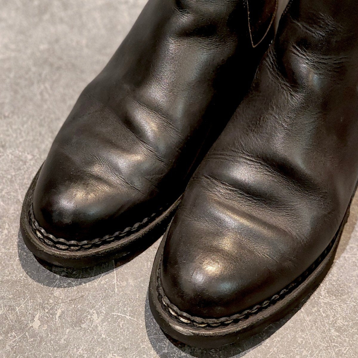 【PARABOOT】パラブーツ マネージ サイドゴアブーツ リスレザー ブラック サイズUK7