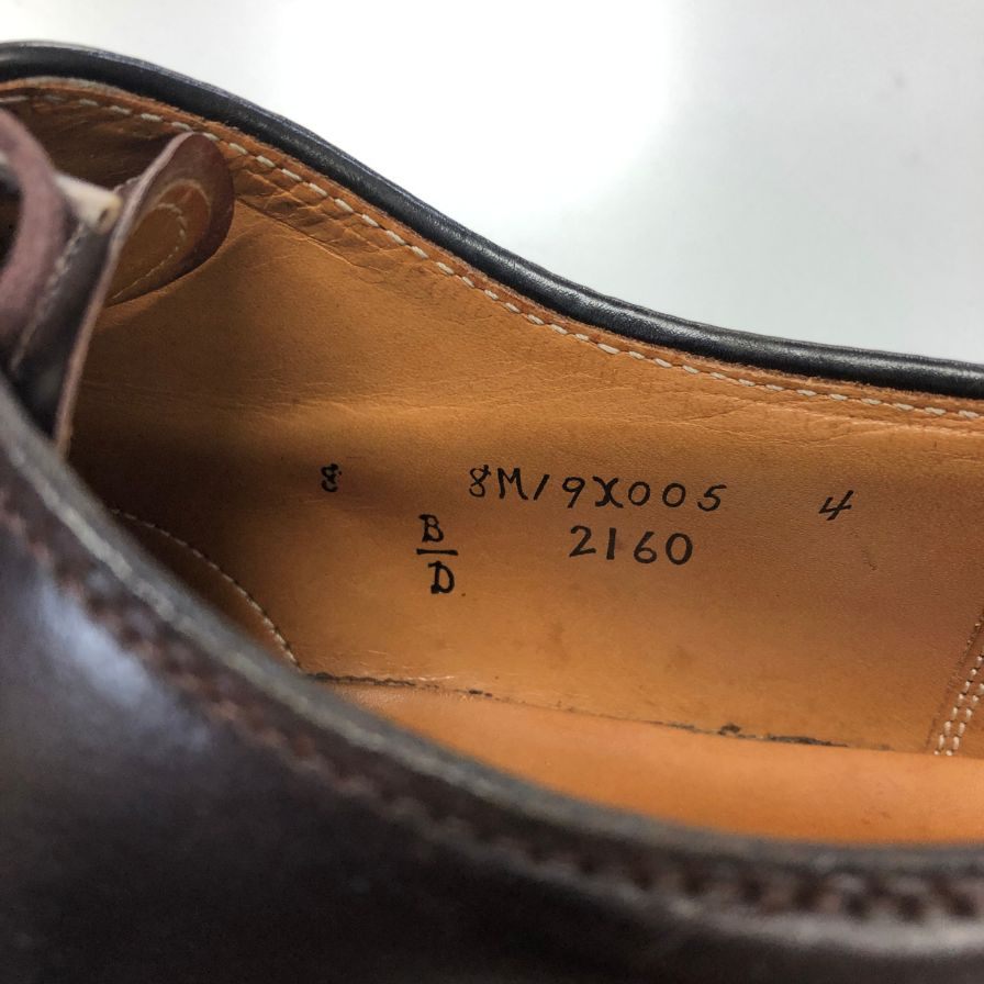 【ALDEN】オールデン 2160 バーニーズニューヨーク別注 外羽根ストレートチップ アバディーンラスト コードバン ダークバーガンディ サイズUS8D