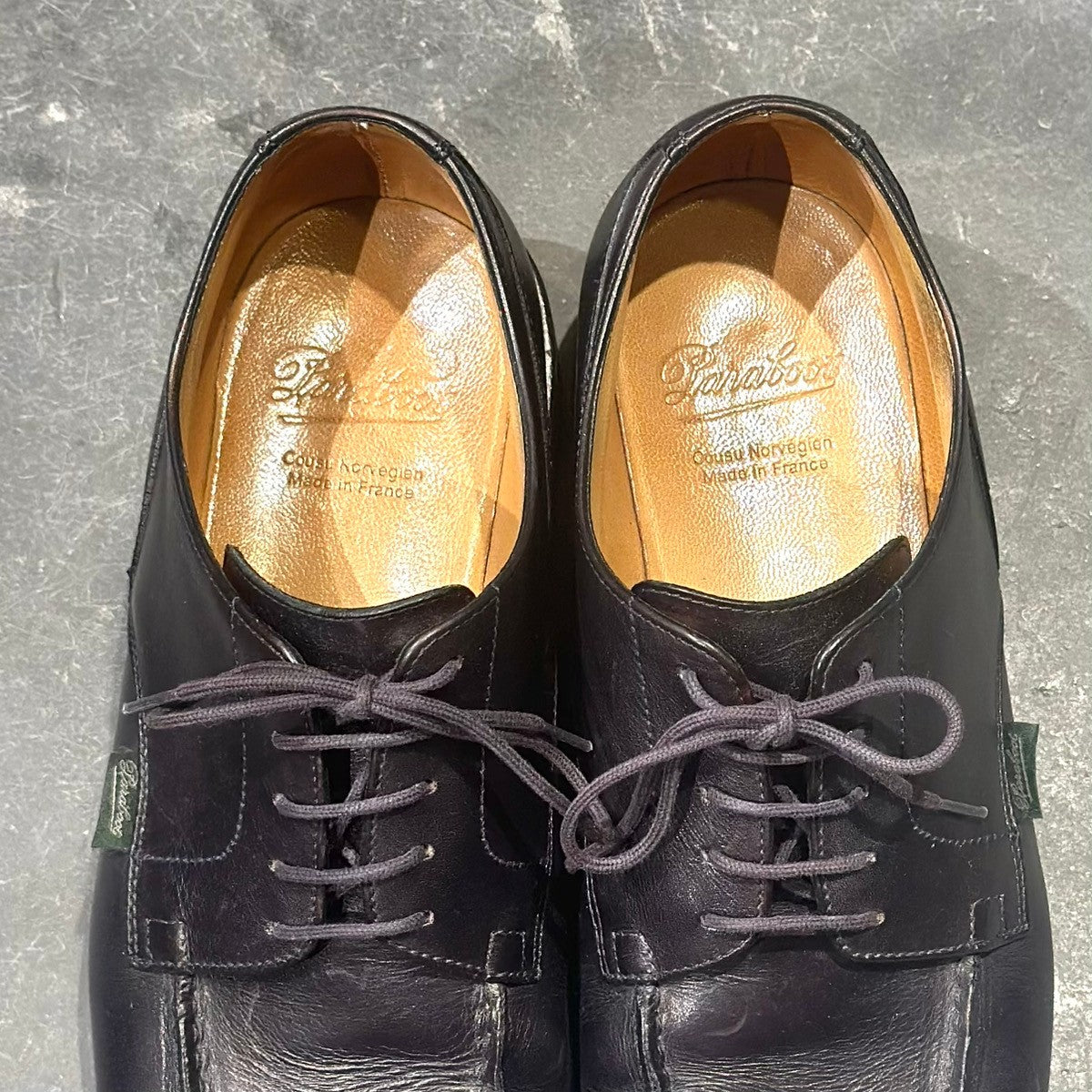 【Paraboot】パラブーツ シャンボード Uチップ カーフ ブラック メンズ サイズUK7 F283ラスト