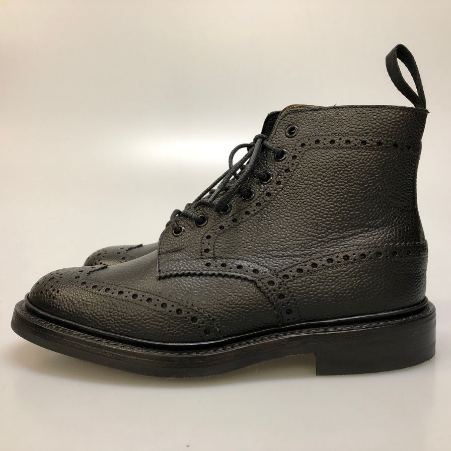 【Tricker's】トリッカーズ S634 ブーツ カーフレザー ブラック（黒） サイズ 7ハーフ ラスト