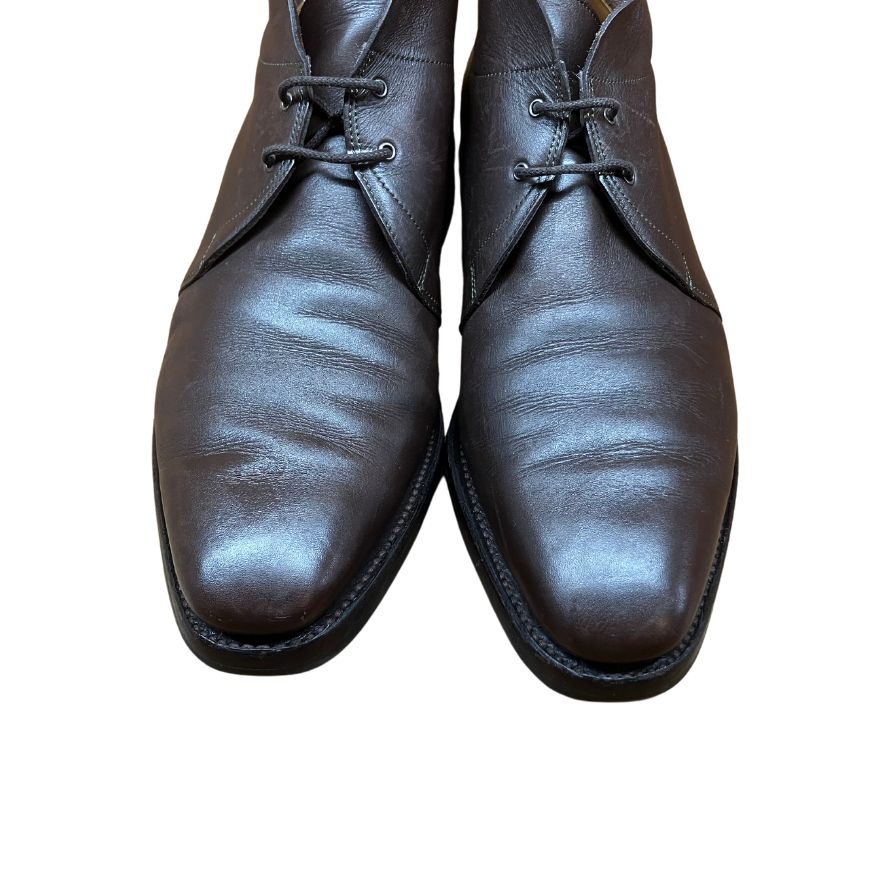 【JOHN LOBB】ジョンロブ ROMSEY チャッカブーツ カーフ ブラウン サイズ UK7E 8000ラスト