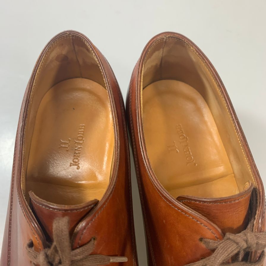 【JOHN LOBB】ジョンロブ レザーシューズ プレーントゥ イヤーモデル 2003 サイズUK6.5E メンズ ブラウン