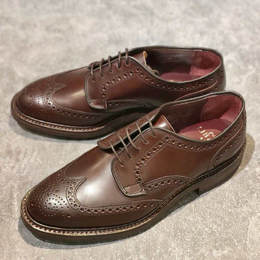希少 新品未使用【JOSEPH CHEANEY】ジョセフチーニー HEYFORDⅡウイングチップ コードバン バーガンディ サイズUK7.5
