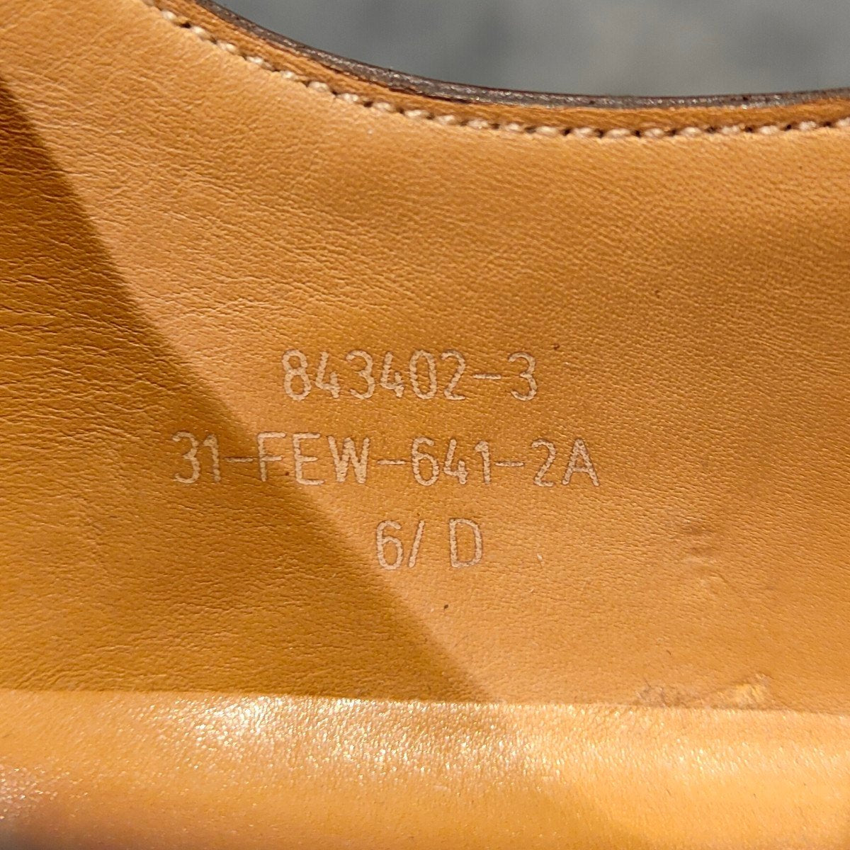 美品【J.M.WESTON】ジェイエムウエストン 641 ゴルフ Uチップ カーフ ダークブラウン サイズUK6.5D 31ラスト