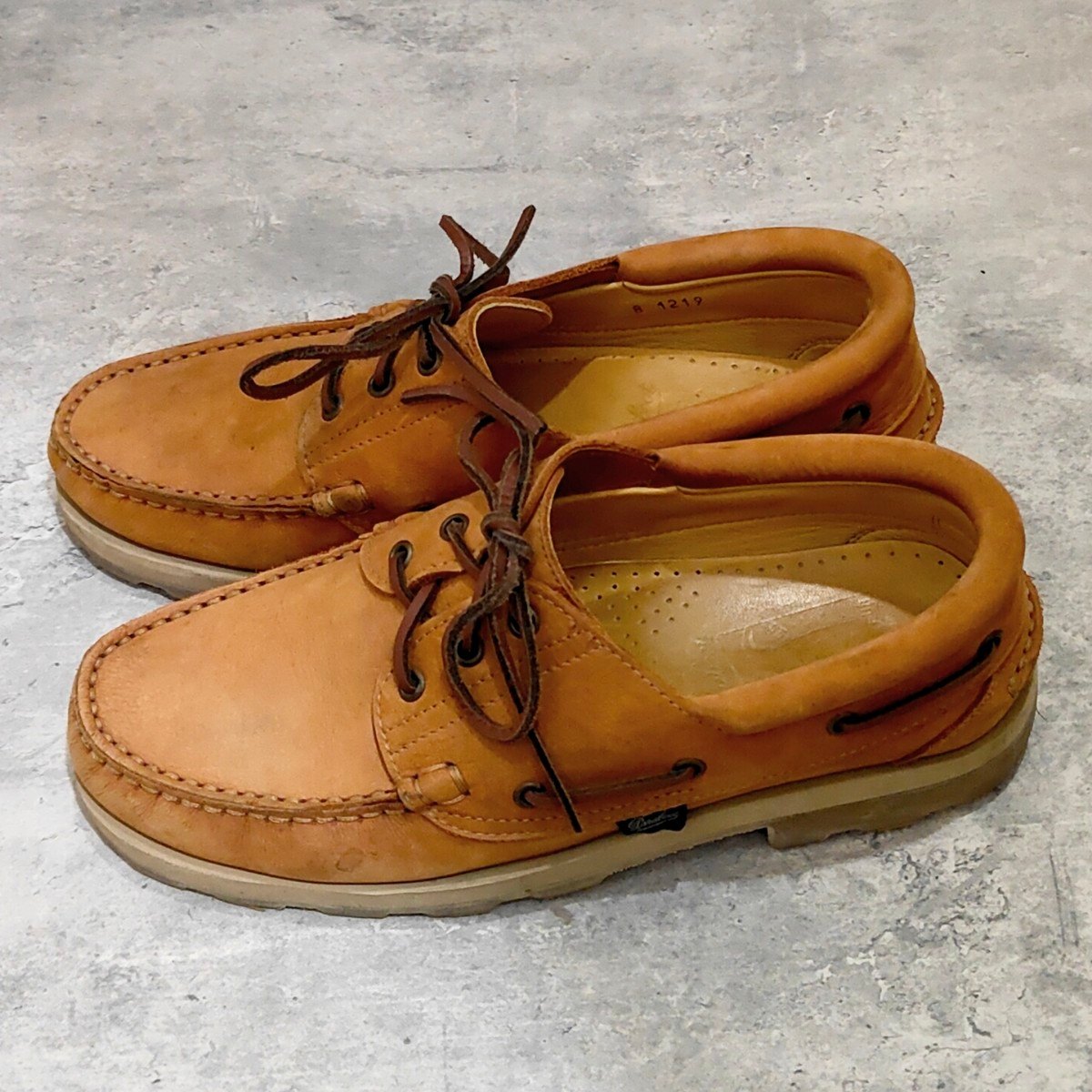 希少【Paraboot】アルペンター別注  デッキシューズ サファリ ブリアック ヌバック ブラウン サイズ UK8