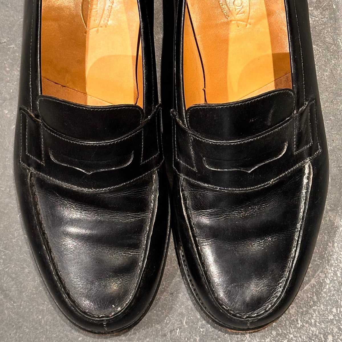 【J.M.WESTON】ジェイエムウエストン 180 シグニチャーローファー ボックスカーフ ブラック サイズUK8.5E 41ラスト