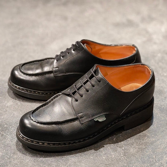 美品【Paraboot】パラブーツ シャンボード Uチップ リスレザー ブラック サイズUK7 参考定価￥96,800-