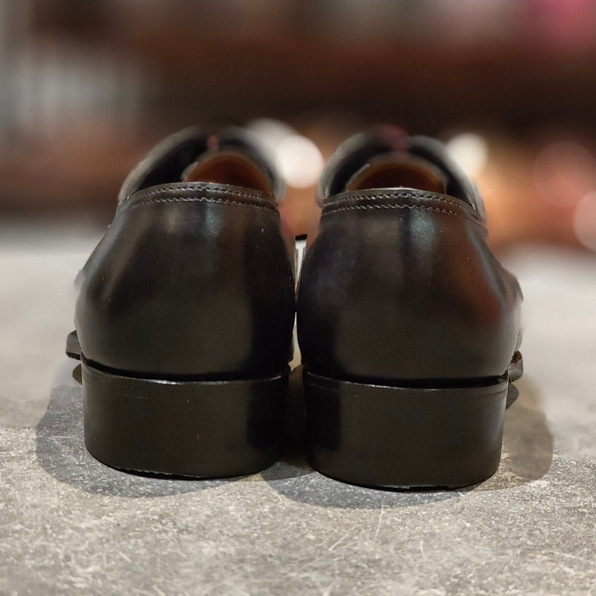 使用数回【JOHN LOBB】ジョンロブ プレスレージラウン ベケット ホールカット ミュージアムカーフ ブラック サイズUK5D 8000ラスト 参考定価￥365,200-