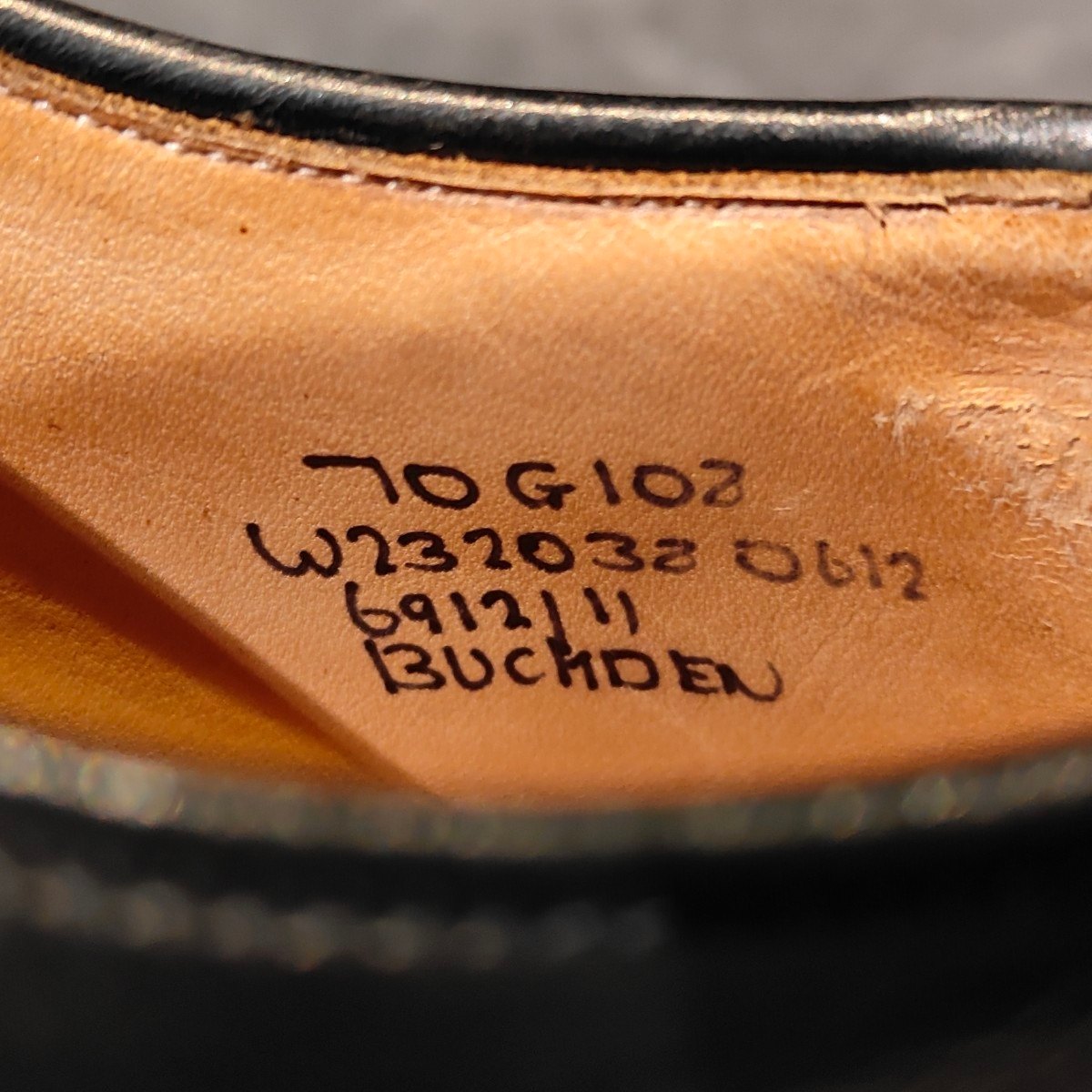 【Church's】チャーチ Buckden ストレートチップ  4都市想定 カーフ ブラック サイズ UK70G 108ラスト