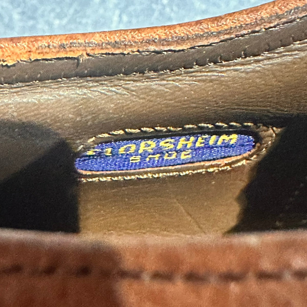 【FLORSHEIM】フローシャイム  ウイングチップ グレインレザー ブラウン サイズUS6.5E