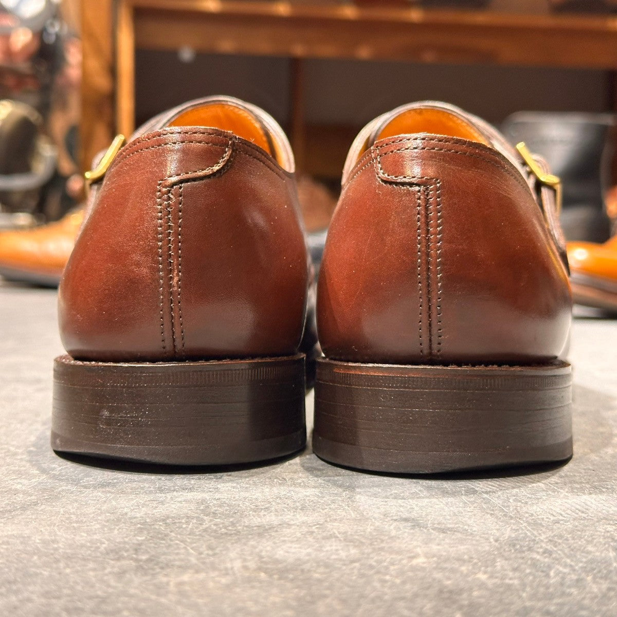 美品【JOHN LOBB】ジョンロブ ウィリアム ダブルモンク カーフ ブラウン サイズUK6E 9795Rラスト