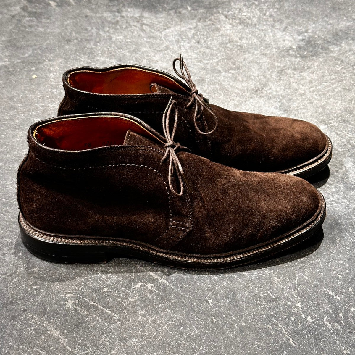 使用数回【ALDEN】オールデン 1479 チャッカブーツ バリーラスト ブラウン サイズ7.5 バリーラスト