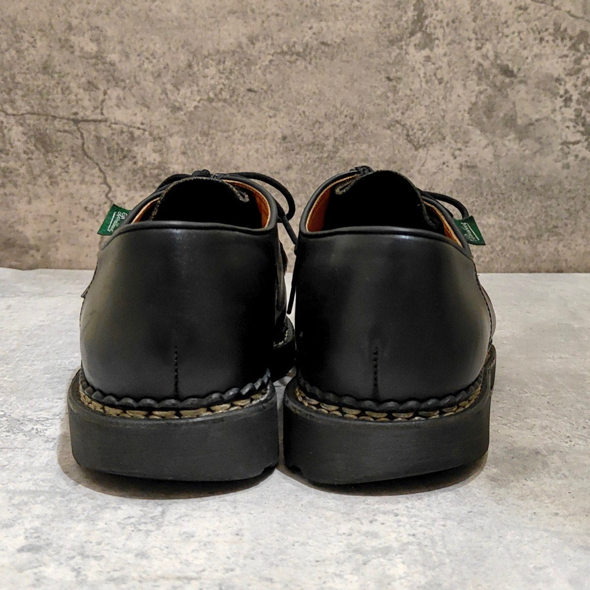 美品【PARABOOT】パラブーツ ミカエル チロリアン リスレザー ブラック