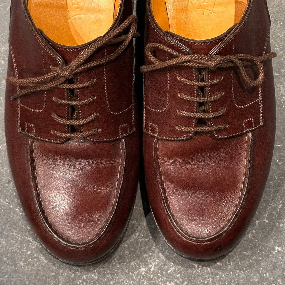 美品【J.M. WESTON】ジェイエムウエストン ゴルフ 641 Uチップ カーフ ブラウン サイズ5.5E 31ラスト