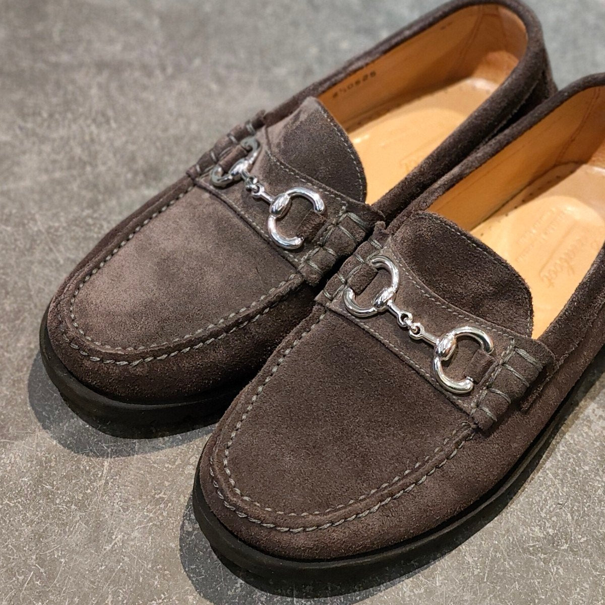 美品【PARABOOT】パラブーツ コロー ビットローファー スエード